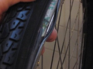 Rim of busted wheel